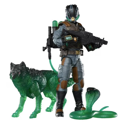 G.I. Joe Classified Series 170, Ghost Viper & D.I.R.E. (Dread-Inducing Responsive Energy) Beasts, 6” Action Figure and Pet
