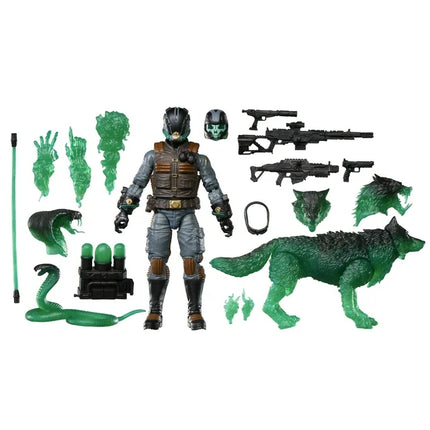 G.I. Joe Classified Series 170, Ghost Viper & D.I.R.E. (Dread-Inducing Responsive Energy) Beasts, 6” Action Figure and Pet