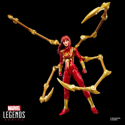 Spider-Man Marvel Legends Magic: The Gathering Mary Jane Watson (Iron Spider) 6-Inch Action Figure and Card