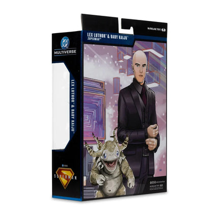 DC Multiverse Deluxe Theatrical Edition Wave 1 Superman Movie Lex Luthor and Baby Kaiju 7-Inch Scale Action Figure