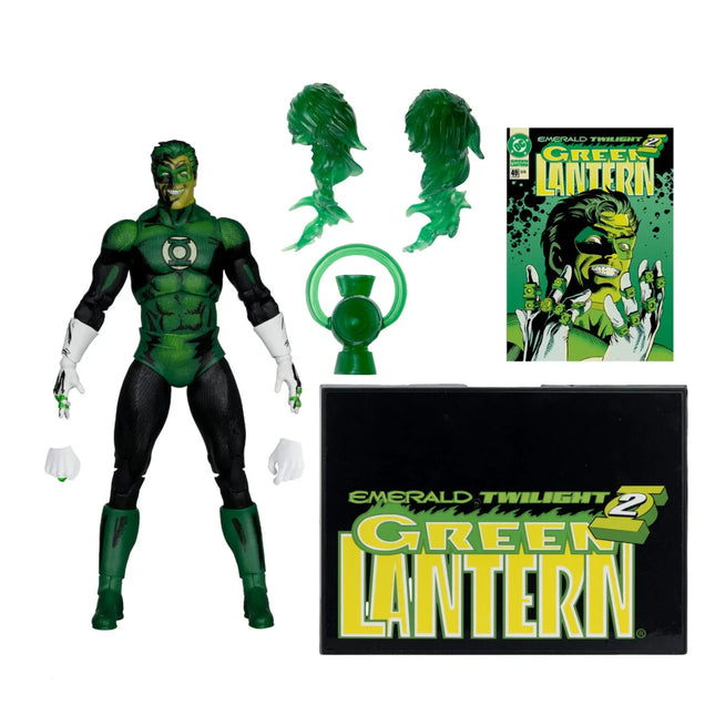 Green Lantern (DC Multiverse: Emerald Twilight) 7" Action Figure Gold Label Cover Recreations - McFarlane Toys