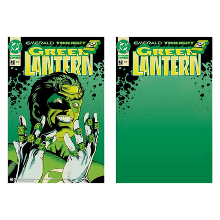 Green Lantern (DC Multiverse: Emerald Twilight) 7" Action Figure Gold Label Cover Recreations - McFarlane Toys