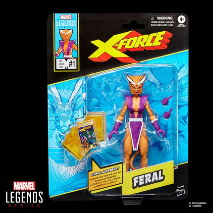 X-Men X-Force Marvel Legends Series Feral 6-Inch Action Figure