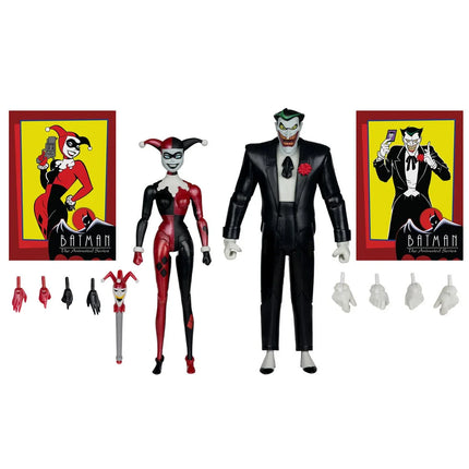 DC Direct Batman Animated Harley Quinn and The Joker Mad Love 6-Inch Action Figure 2-Pack & Comic - Gold Label Exclusive