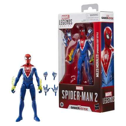 Spider-Man Marvel Legends Series Gamerverse Miles Morales Upgraded Suit Style 6-Inch Action Figure