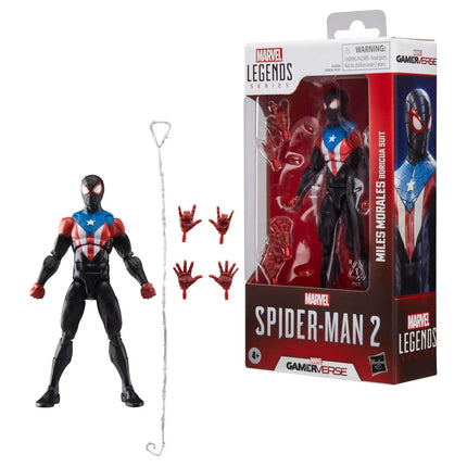 Spider-Man Marvel Legends Series Gamerverse Miles Morales Boricua Suit 6-Inch Action Figure