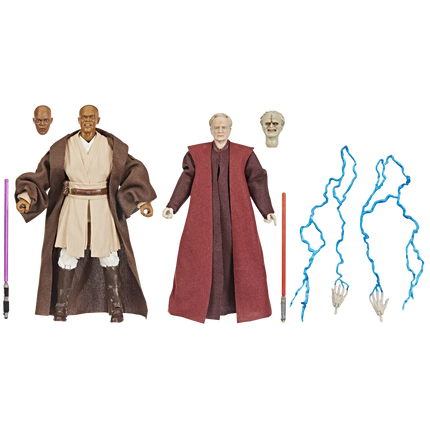 Star Wars The Black Series Mace Windu & Darth Sidious