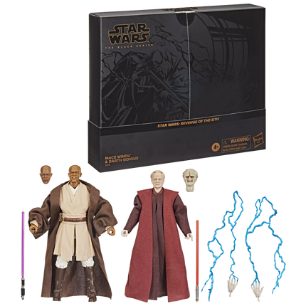 Star Wars The Black Series Mace Windu & Darth Sidious