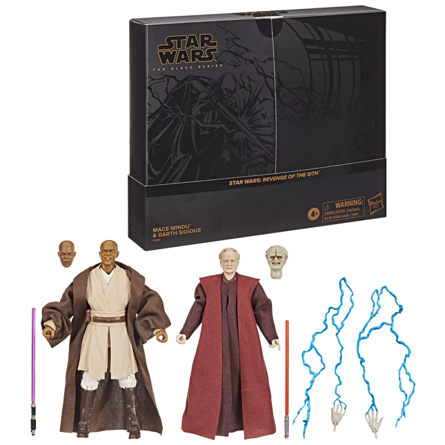 Star Wars The Black Series Mace Windu & Darth Sidious