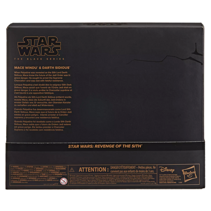 Star Wars The Black Series Mace Windu & Darth Sidious
