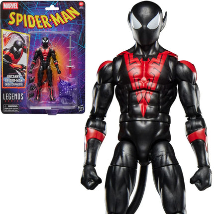 Spider-Man Marvel Legends Retro Cardback Uncanny Spider-Man (Nightcrawler) 6-Inch Action Figure