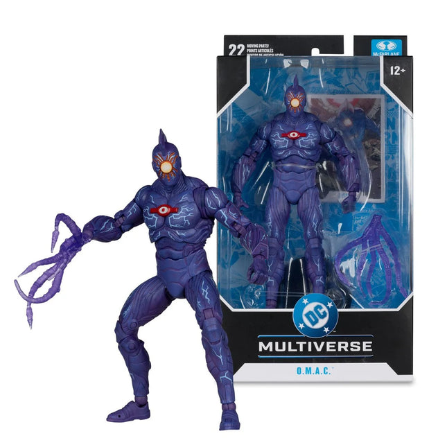 Figurine articulée O.M.A.C. (Crise Infinie) de 18 cm de la Vague 27 du Multivers DC
