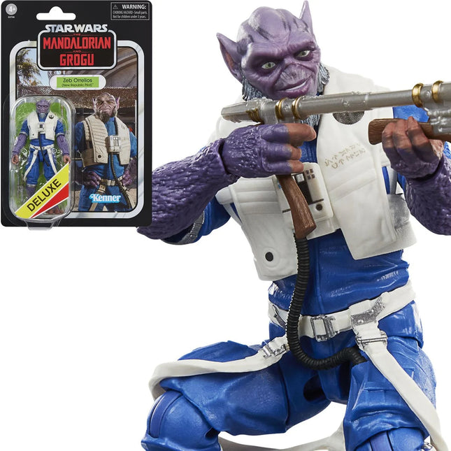 Star Wars The Vintage Collection Deluxe Zeb Orrelios (New Republic Pilot) 3 3/4-Inch Action Figure