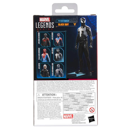 Spider-Man Marvel Legends Series Gamerverse Peter Parker Black Suit 6-Inch Action Figure