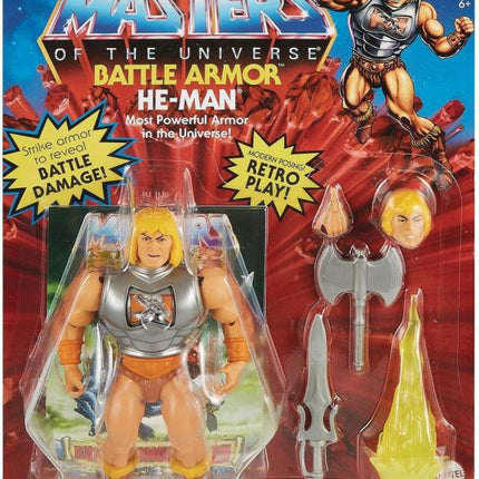 Masters of the Universe Origins Deluxe Battle Armor He-Man  Action Figure
