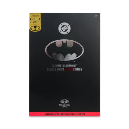 Flashpoint DC Multiverse Batman (Thomas Wayne) BBTS Exclusive Limited Black & White Accent Edition Figure