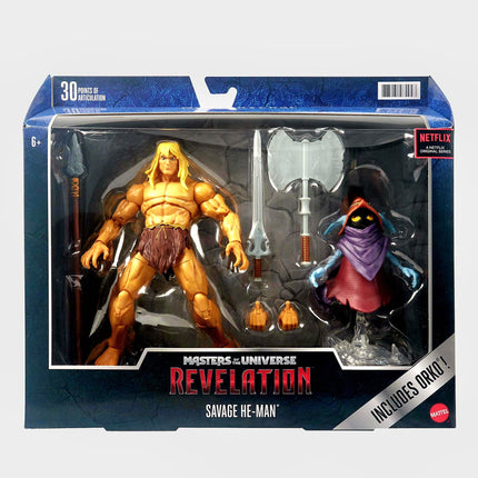 Masters of the Universe Revelation Netflix Series Savage He-Man 7in Action Fig.