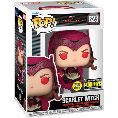 Funko Pop! WandaVision Scarlet Witch (Glows) #823 Entertainment Earth Exclusive