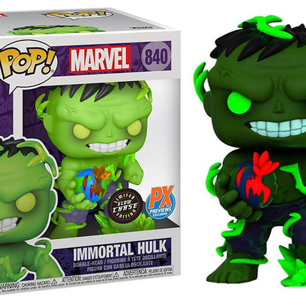 Funko Pop Immortal Hulk 840 Marvel PX Previews Exclusive GlowChase