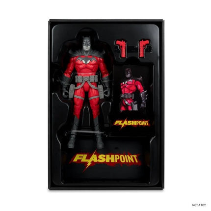 Flashpoint DC Multiverse Batman (Thomas Wayne) BBTS Exclusive Limited Black & White Accent Edition Figure