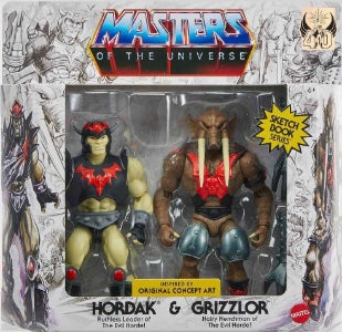New Masters of the Universe Origins Sketchbook Series Hordak & Grizzlor Figures