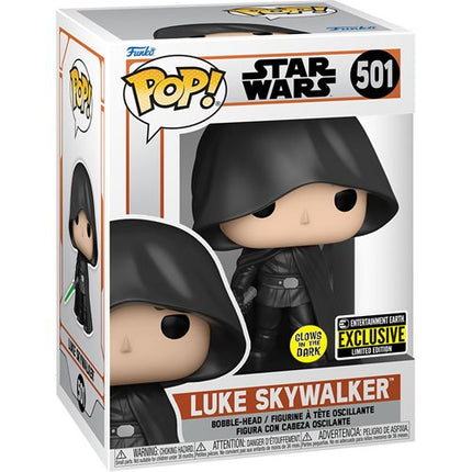 Funko Pop - #501 Luke Skywalker Glow In The Dark Entertainment Earth EE - New
