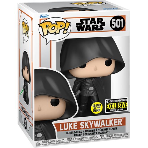 Funko Pop - #501 Luke Skywalker Glow In The Dark Entertainment Earth EE - New
