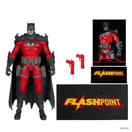 Flashpoint DC Multiverse Batman (Thomas Wayne) BBTS Exclusive Limited Black & White Accent Edition Figure