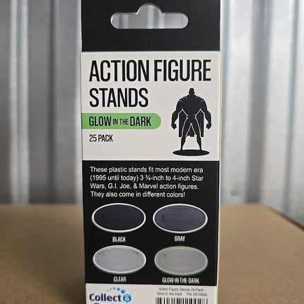 Action Figure Stands 25-Pack - Glow-in-the-Dark