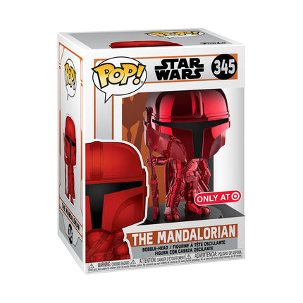 Funko Pop! Vinyl: Star Wars - The Mandalorian Chrome Red- Target Exclusive 