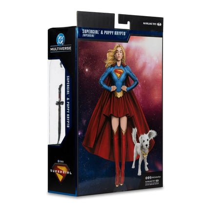 DC Multiverse Deluxe Theatrical Edition Wave 4 Supergirl Movie Supergirl and Baby Krypto 7-Inch Scale Action Figure