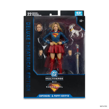 DC Multiverse Deluxe Theatrical Edition Wave 4 Supergirl Movie Supergirl and Baby Krypto 7-Inch Scale Action Figure