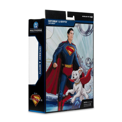 DC Multiverse Theatrical Deluxe Wave 1 Superman Movie Superman and Krypto 7-Inch Scale Action Figure
