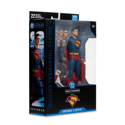 DC Multiverse Theatrical Deluxe Wave 1 Superman Movie Superman and Krypto 7-Inch Scale Action Figure