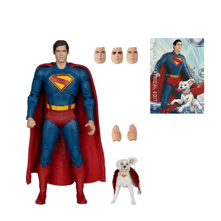 DC Multiverse Theatrical Deluxe Wave 1 Superman Movie Superman and Krypto 7-Inch Scale Action Figure