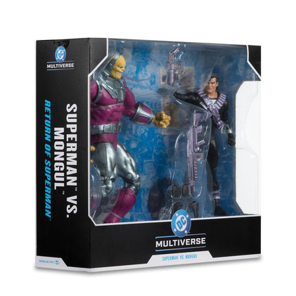 DC Multiverse Superman vs. Mongul Megafig Return of Superman Action Figure 2-Pack