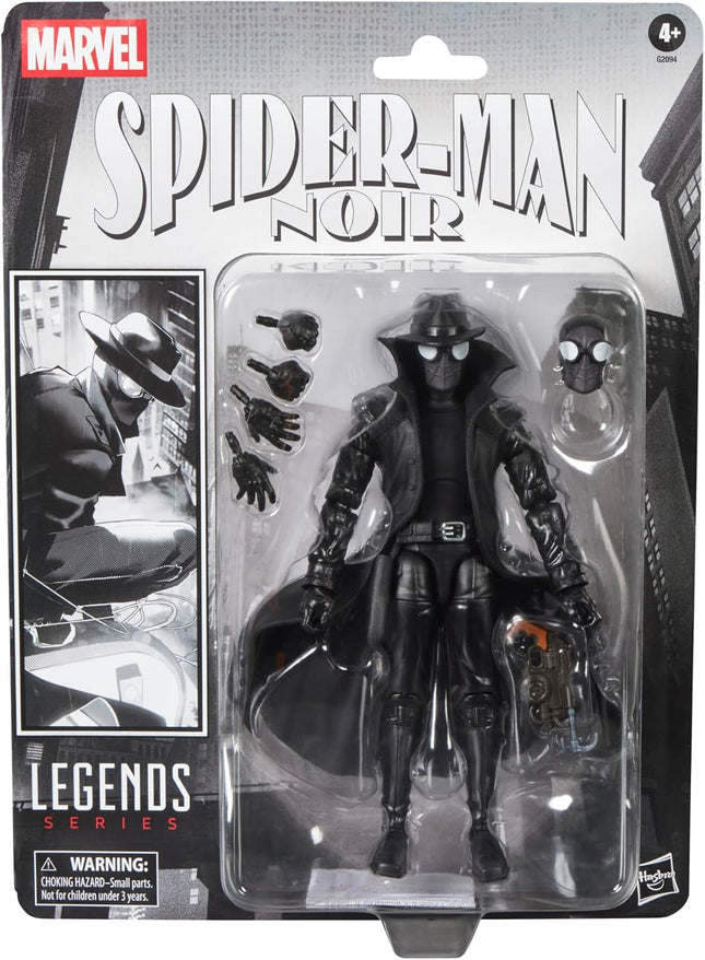 Marvel Legends Series Spider-Man Noir, Retro Cardback Spider-Man Comics Collectible 6-Inch Scale Action Figure (Amazon Exclusive)