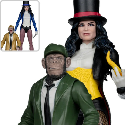 DC McFarlane Collector Edition Wave 13 #53 Zatanna with Detective Chimp DC Classic 7-Inch Scale Action Figure