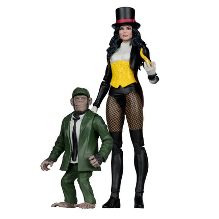 DC McFarlane Collector Edition Wave 13 #53 Zatanna with Detective Chimp DC Classic 7-Inch Scale Action Figure