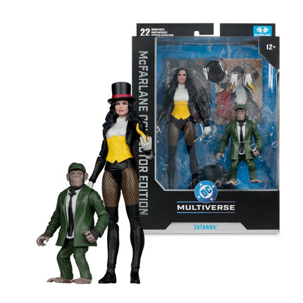 DC McFarlane Collector Edition Wave 13 #53 Zatanna with Detective Chimp DC Classic 7-Inch Scale Action Figure