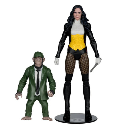 DC McFarlane Collector Edition Wave 13 #53 Zatanna with Detective Chimp DC Classic 7-Inch Scale Action Figure