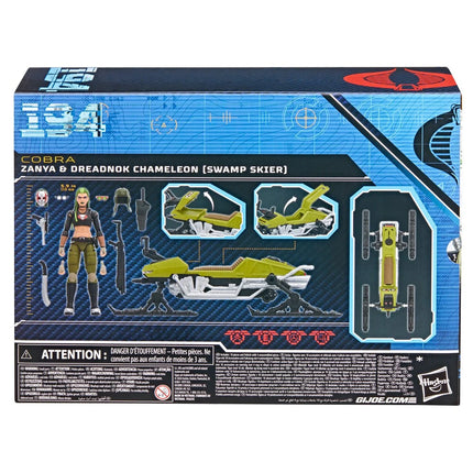 G.I. Joe Classified Series Zanya and Dreadnok Chameleon (Swamp Skier) Vehicle 6-Inch Action Figure